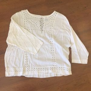 Merona Cotton Embroidered Top